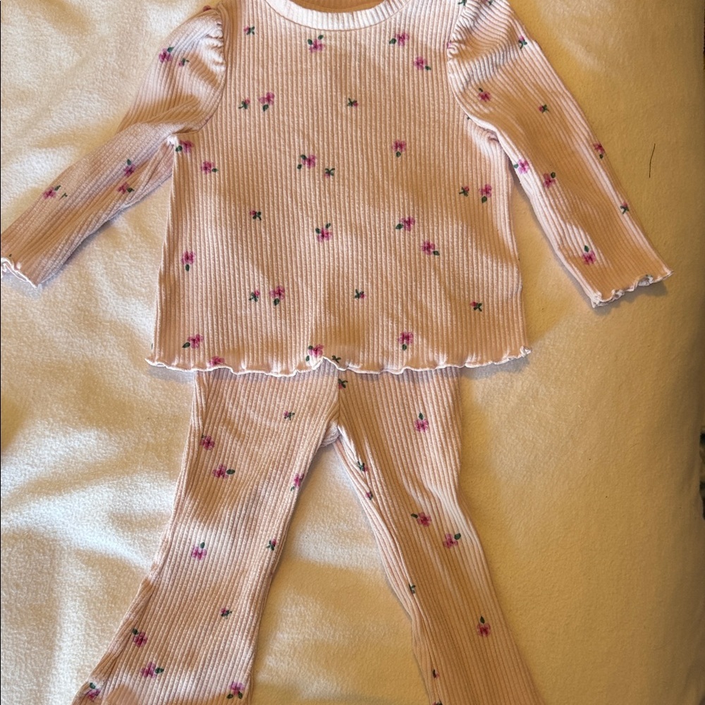 Floral Pink Kids Pajamas